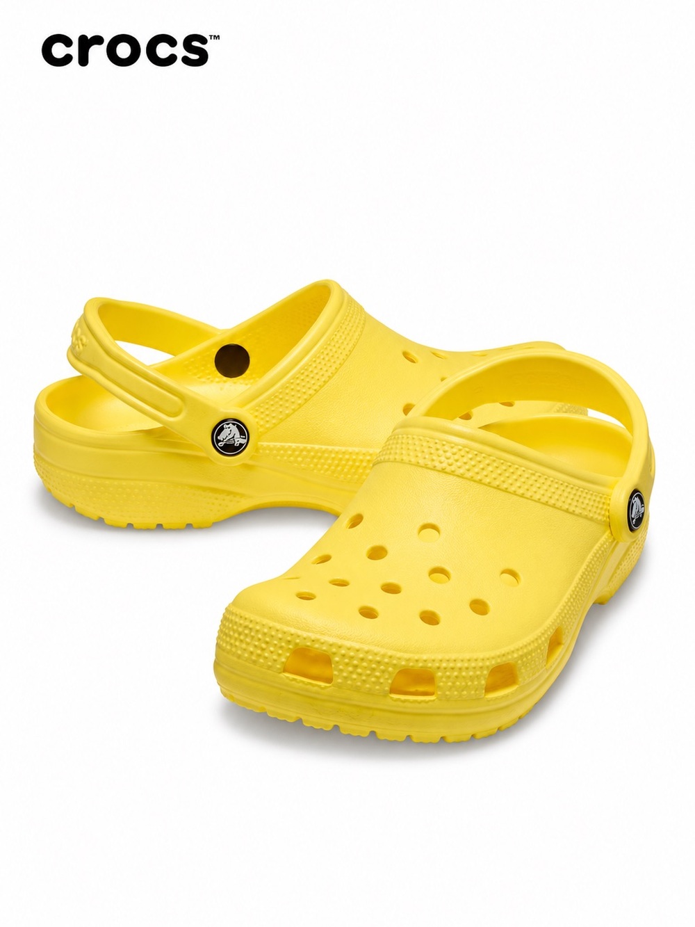 Crocs Classic Clogs Lemon Yellow Unisex M8 W10 NWT in Original Bag Comfort